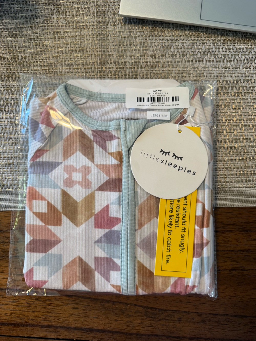 Little Sleepies Kaleidoscope Dreams Ribbed zippy